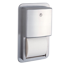 Bobrick Contura Series™ Recessed Multi-Roll Toilet Tissue Dispenser - B-4388 Bobrick Contura Series™ Recessed Multi-Roll Toilet Tissue Dispenser - B-4388